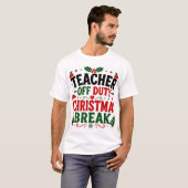 クリスマス休暇中の先生 Tシャツ (正面フル)