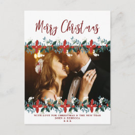 クリスマス休暇写真はがきフローラ シーズンポストカード