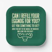 クリスマス休暇私はあなたのために卵を補充することができる ペーパープレート (正面)