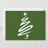 クリスマス休暇筆記体フォトコラージュ シーズンカード (裏面)