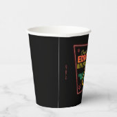 クリスマス休暇 |いとこのエディのネオンのサイン 紙コップ (右)