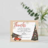 クリスマス休暇|お客様に感謝 サンキューカード (スタンド正面)