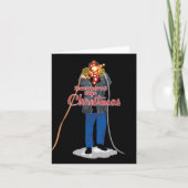 クリスマス休暇 |このクリスマスに再接続 ノートカード (正面)