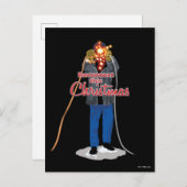 クリスマス休暇 |このクリスマスを再接続 ポストカード (正面/裏面)