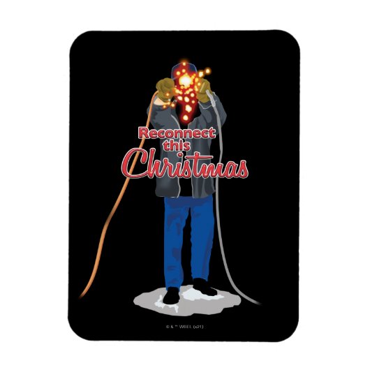 クリスマス休暇 |このクリスマスを再接続 マグネット (縦)