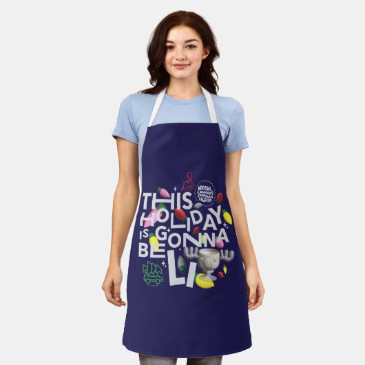 クリスマス休暇 |この休日はライトアップされる エプロン (着用した状態)