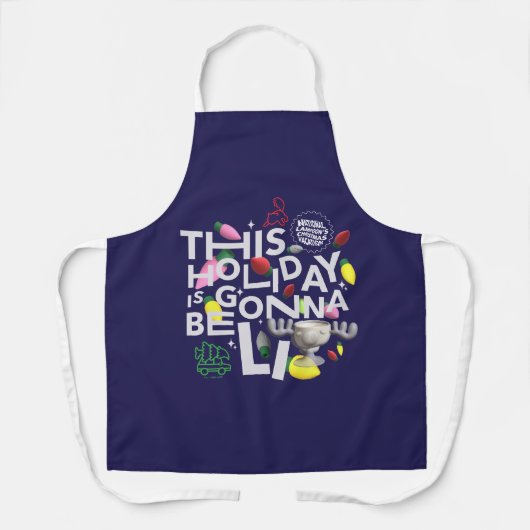 クリスマス休暇 |この休日はライトアップされる エプロン (正面)