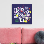 クリスマス休暇 |この休日はライトアップされる キャンバスプリント (インサイチュ (リビング))