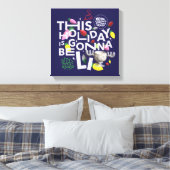 クリスマス休暇 |この休日はライトアップされる キャンバスプリント (インサイチュ (寝室))