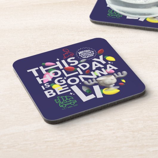 クリスマス休暇 |この休日はライトアップされる コースター (左側)