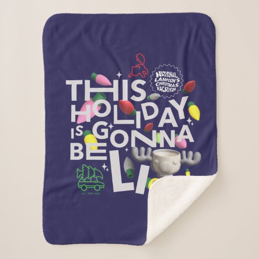 クリスマス休暇 |この休日はライトアップされる シェルパブランケット (正面)