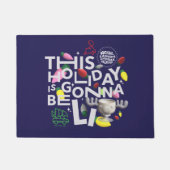 クリスマス休暇 |この休日はライトアップされる ドアマット (正面)