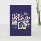 クリスマス休暇 |この休日はライトアップされる ノートカード (正面)