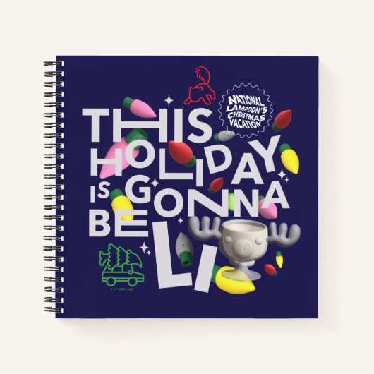 クリスマス休暇 |この休日はライトアップされる ノートブック (正面)