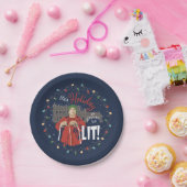 クリスマス休暇 |この休日はライトアップされる ペーパープレート (パーティー)