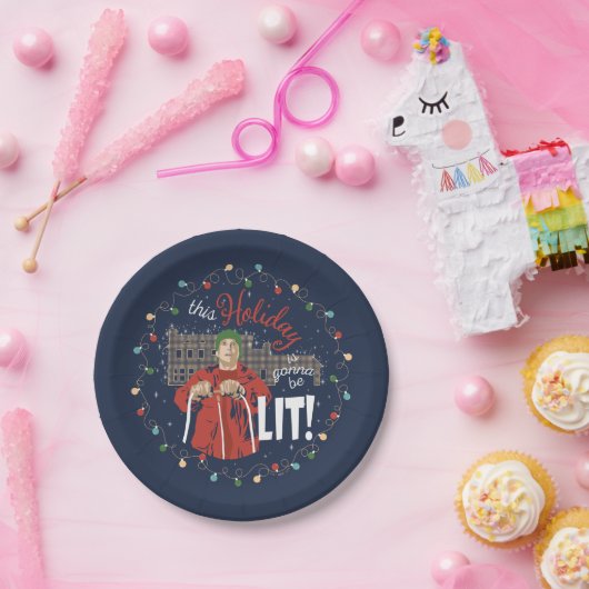 クリスマス休暇 |この休日はライトアップされる ペーパープレート (パーティー)