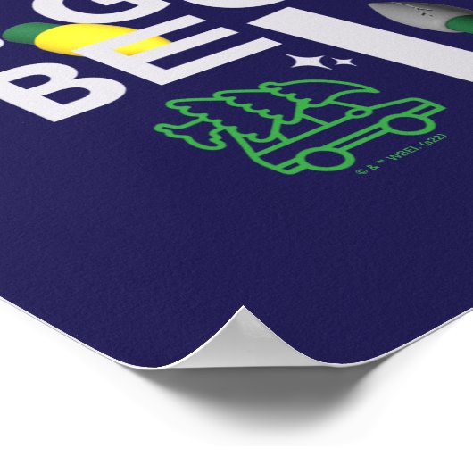 クリスマス休暇 |この休日はライトアップされる ポスター (角)