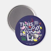 クリスマス休暇 |この休日はライトアップされる マグネット (正面/裏面)