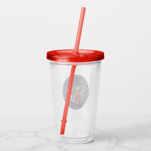 クリスマス休暇 |この祝日が点灯します アクリルタンブラー (裏面)