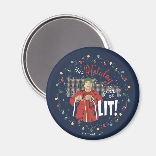 クリスマス休暇 |この祝日が点灯します マグネット (正面/裏面)