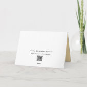 クリスマス休暇 カード (裏面)