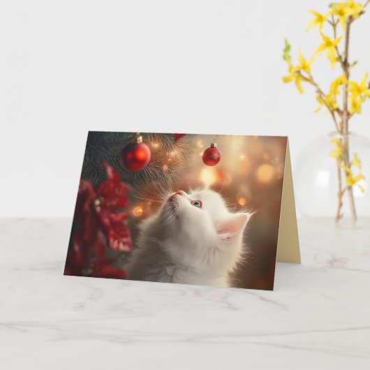 クリスマス休暇 カード (黄色い花)