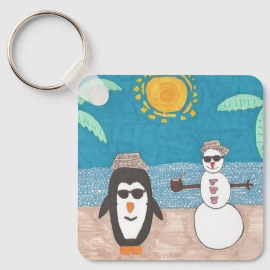 クリスマス休暇 キーホルダー (正面)