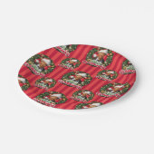 クリスマス休暇 |クラークメリーマスパターン ペーパープレート (アングル)