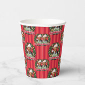 クリスマス休暇 |クラークメリーマスパターン 紙コップ (右)