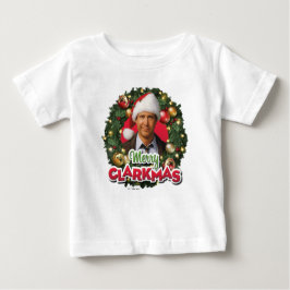 クリスマス休暇 |クラークメリーマス ベビーTシャツ