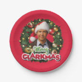 クリスマス休暇 |クラークメリーマス ペーパープレート (正面)