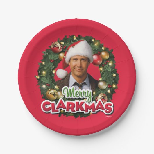 クリスマス休暇 |クラークメリーマス ペーパープレート (正面)