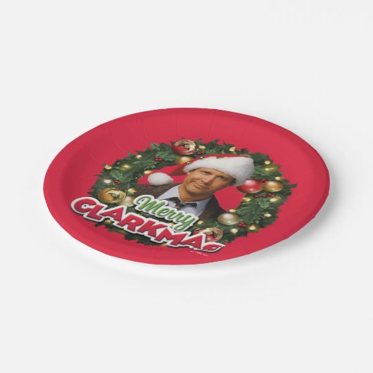 クリスマス休暇 |クラークメリーマス ペーパープレート (アングル)
