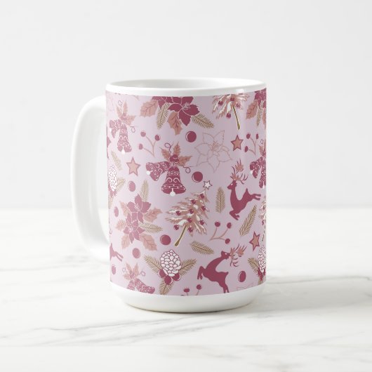 クリスマス休暇 コーヒーマグカップ (正面左)
