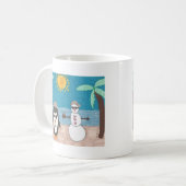 クリスマス休暇 コーヒーマグカップ (正面左)