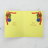 クリスマス休暇 シーズンカード (内部)