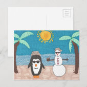 クリスマス休暇 シーズンポストカード (正面/裏面)