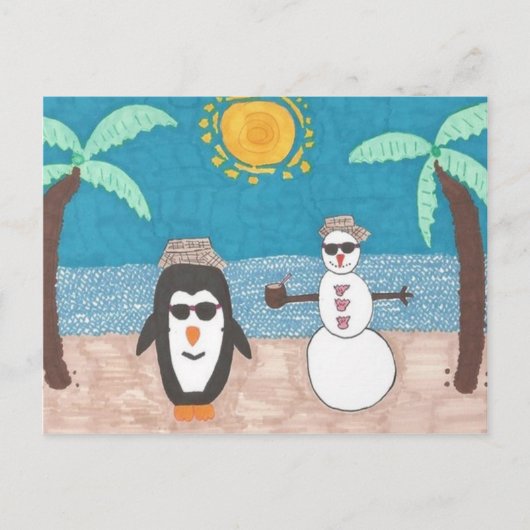 クリスマス休暇 シーズンポストカード (正面)