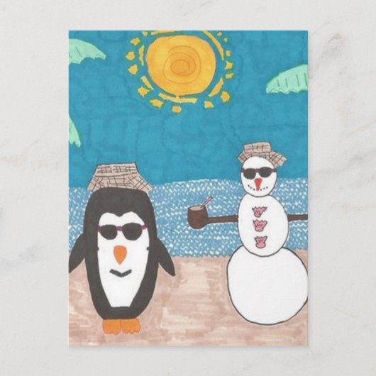 クリスマス休暇 シーズンポストカード (正面)