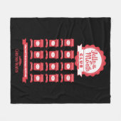 クリスマス休暇 |ゼリー・オブ・ザ・モンタースクラブ フリースブランケット (正面(横))