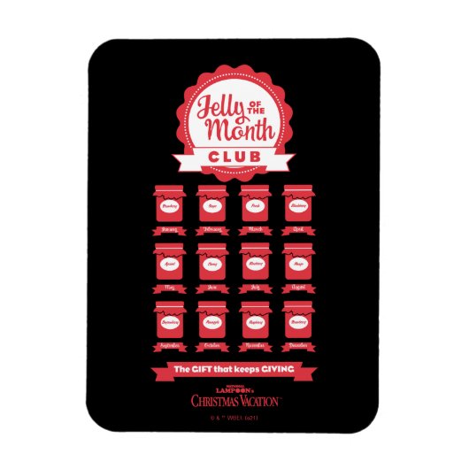 クリスマス休暇 |ゼリー・オブ・ザ・モンタースクラブ マグネット (縦)