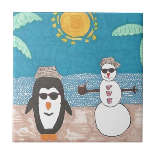 クリスマス休暇 タイル (正面)