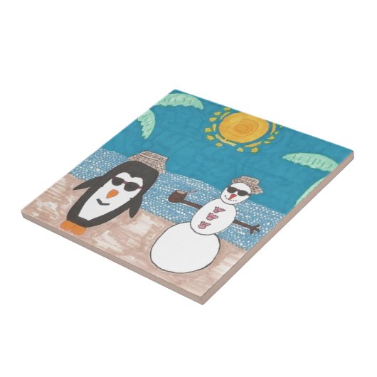 クリスマス休暇 タイル (側面)