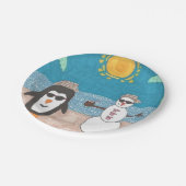 クリスマス休暇 ペーパープレート (アングル)