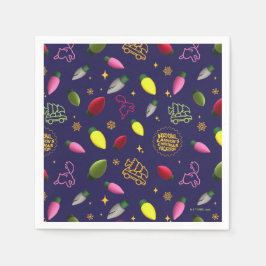 クリスマス休暇 |ホリデーパターン スタンダードカクテルナプキン