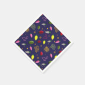 クリスマス休暇 |ホリデーパターン スタンダードカクテルナプキン (角)