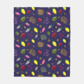 クリスマス休暇 |ホリデーパターン フリースブランケット (正面)