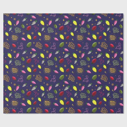 クリスマス休暇 |ホリデーパターン ラッピングペーパー (フラット)