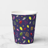 クリスマス休暇 |ホリデーパターン 紙コップ (裏面)