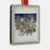 クリスマス休暇 メタルオーナメント (右)